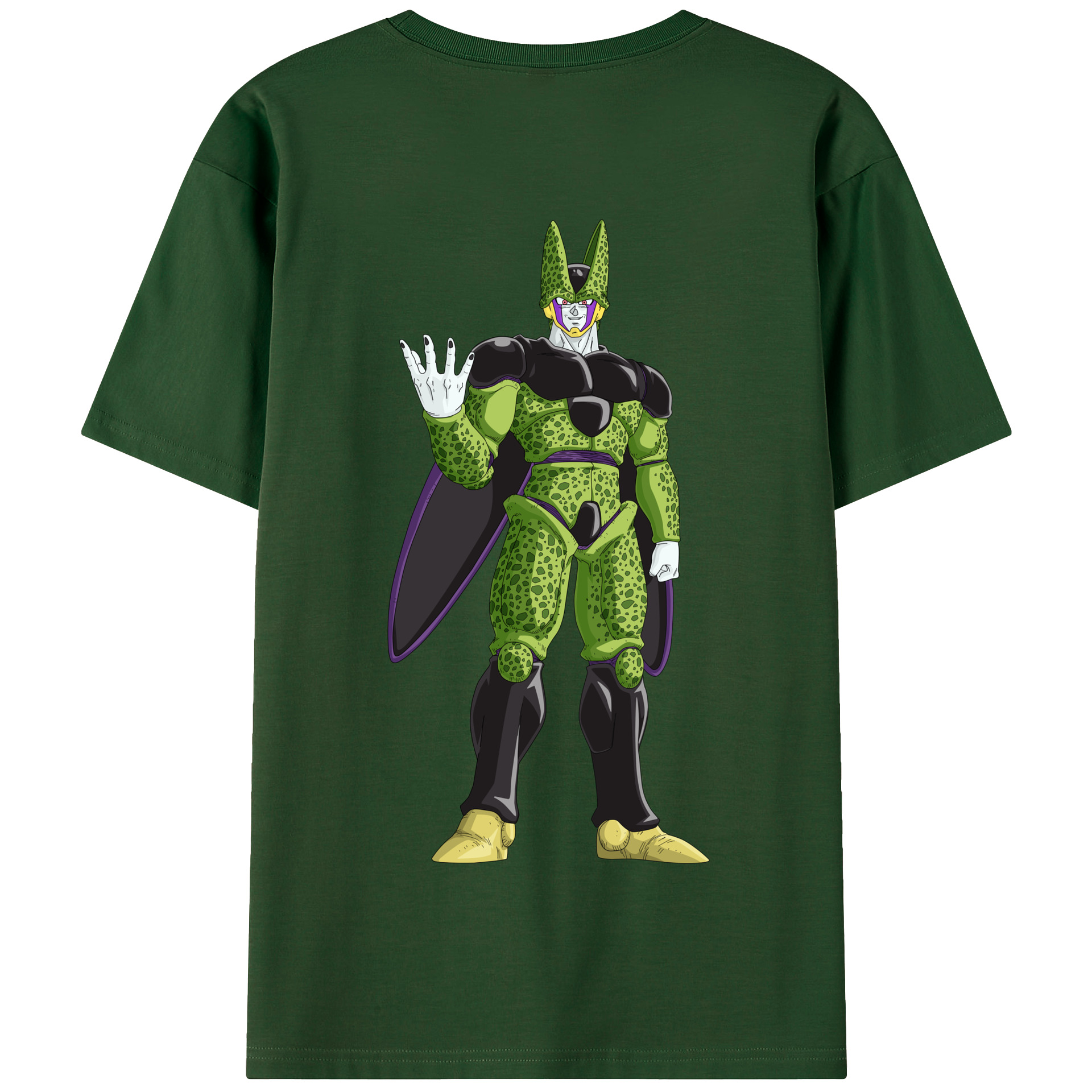 （画像用） ドラゴンボール セル DRAGON BALL Cell 綿100％半袖Tシャツ（背面プリント）